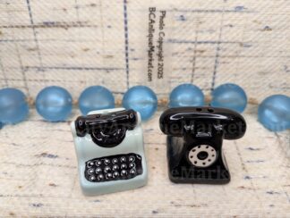 Phone and Typewriter - Mini Salt and Pepper
