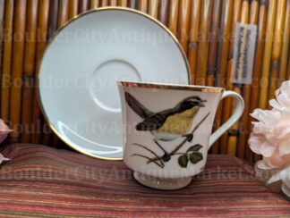 Berkeley House Yellow Breasted Chat Teacup and Saucer