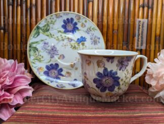 Kent Pottery Wildflowers Teacup and Saucer