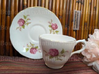Marlborough Pink Rose Teacup and Saucer