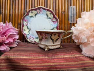 Chikuse Hand Painted Teacup and Saucer