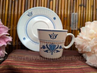 Noritake Blue Haven Progression Teacup and Saucer