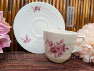Serenade Pink Rose Teacup and Saucer