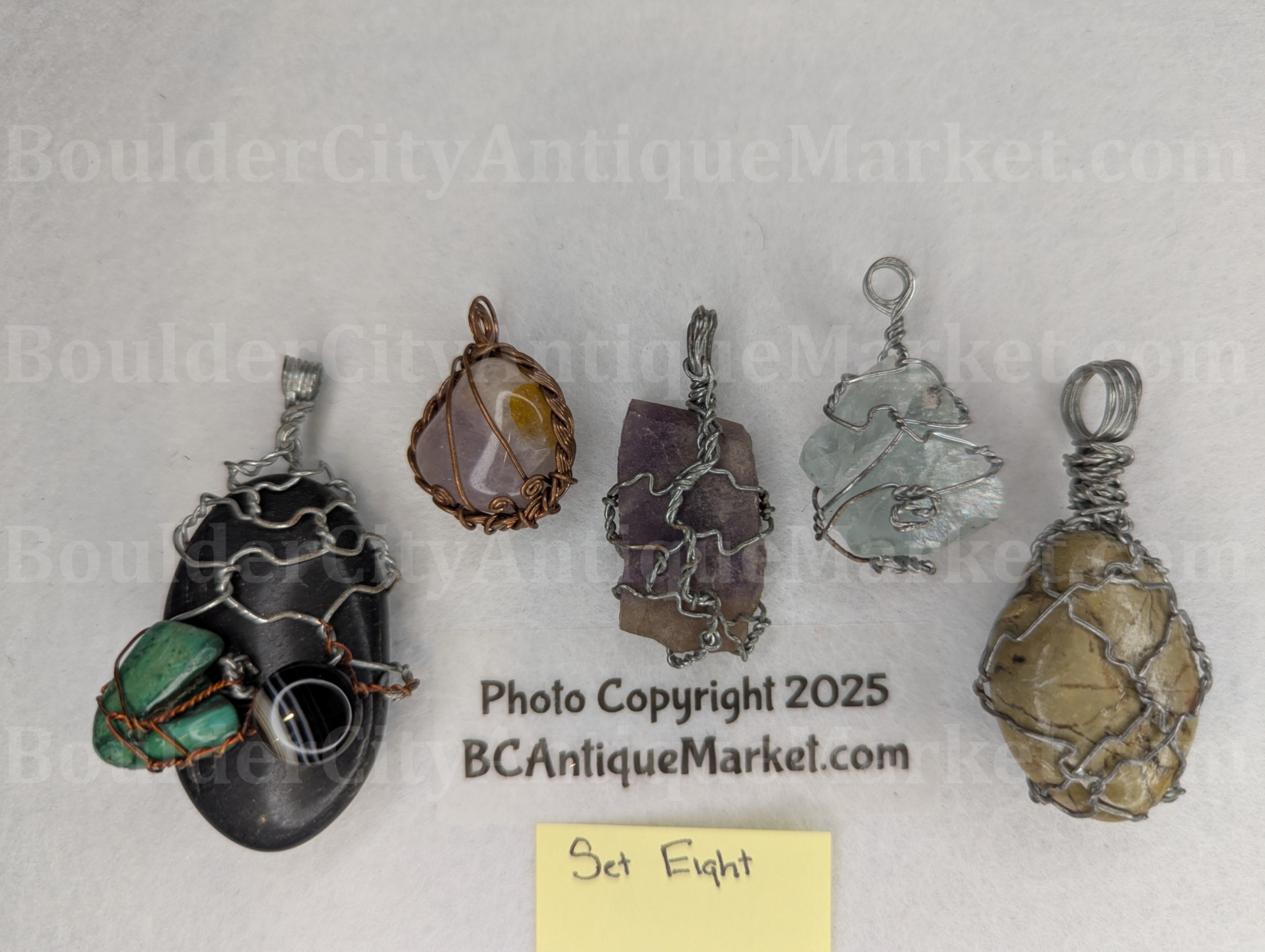 Wrapped Pendants, Set Eight