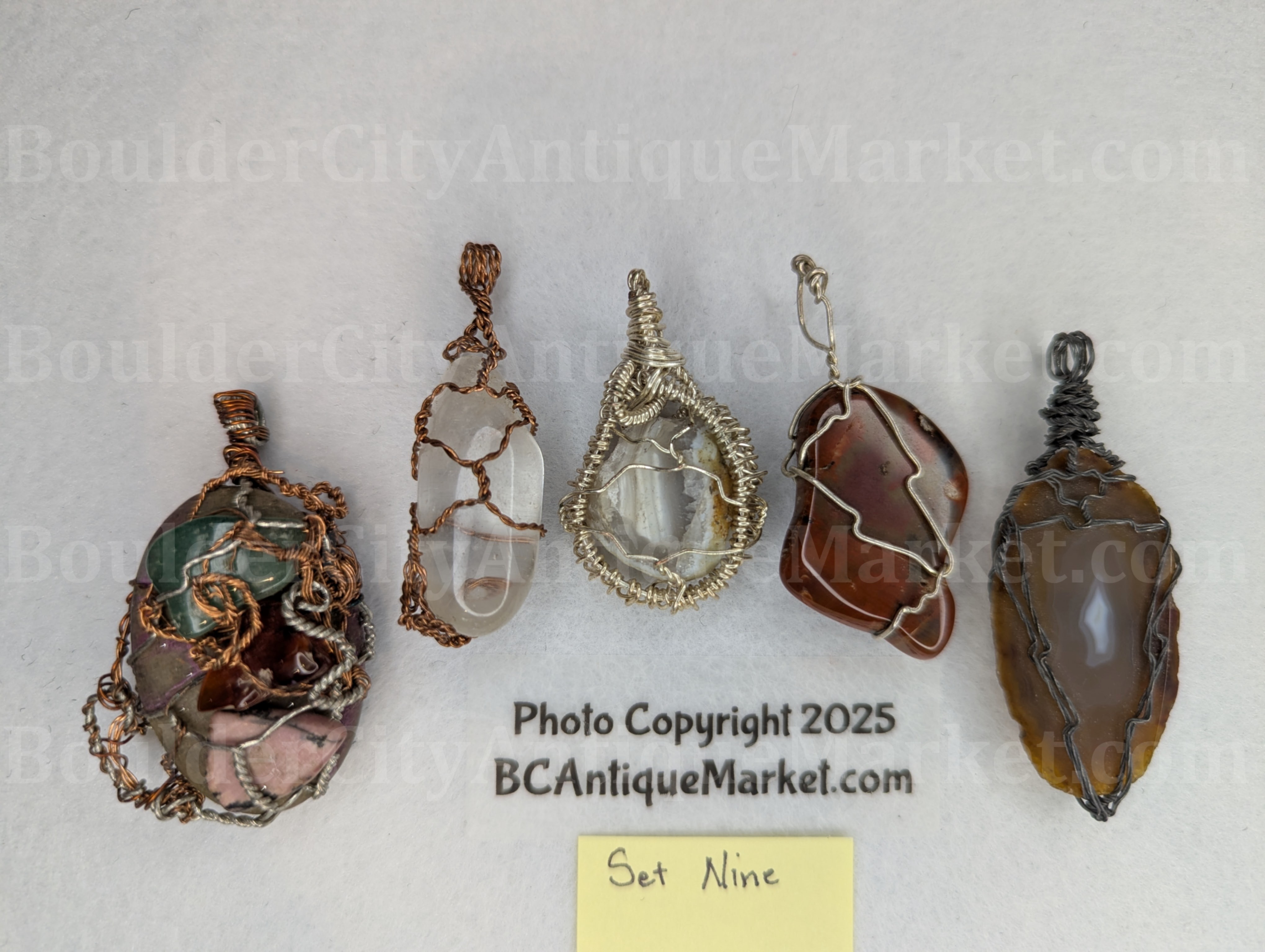 Wrapped Pendants, Set Nine