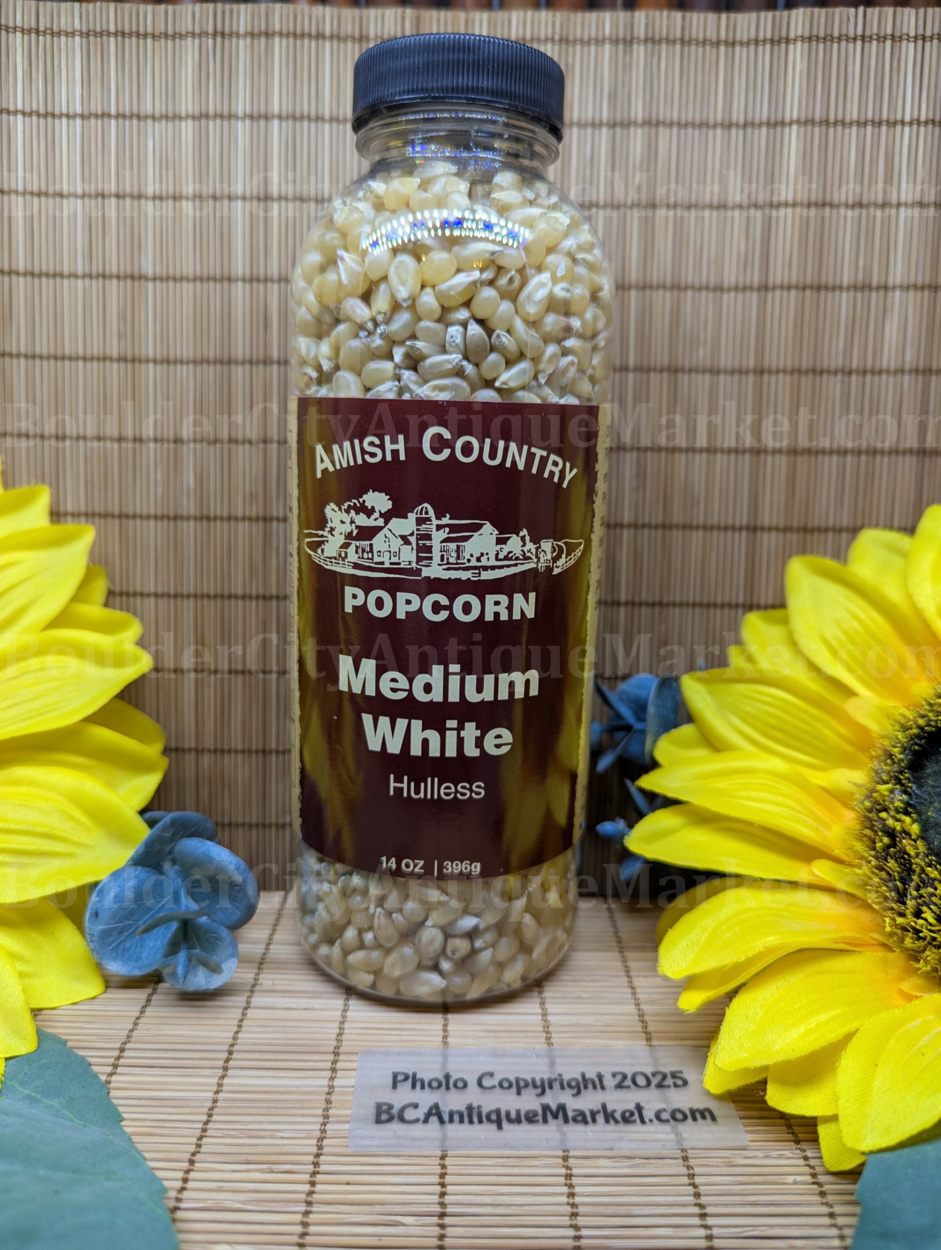 Amish Country Medium White Popcorn 14-ounce bottle
