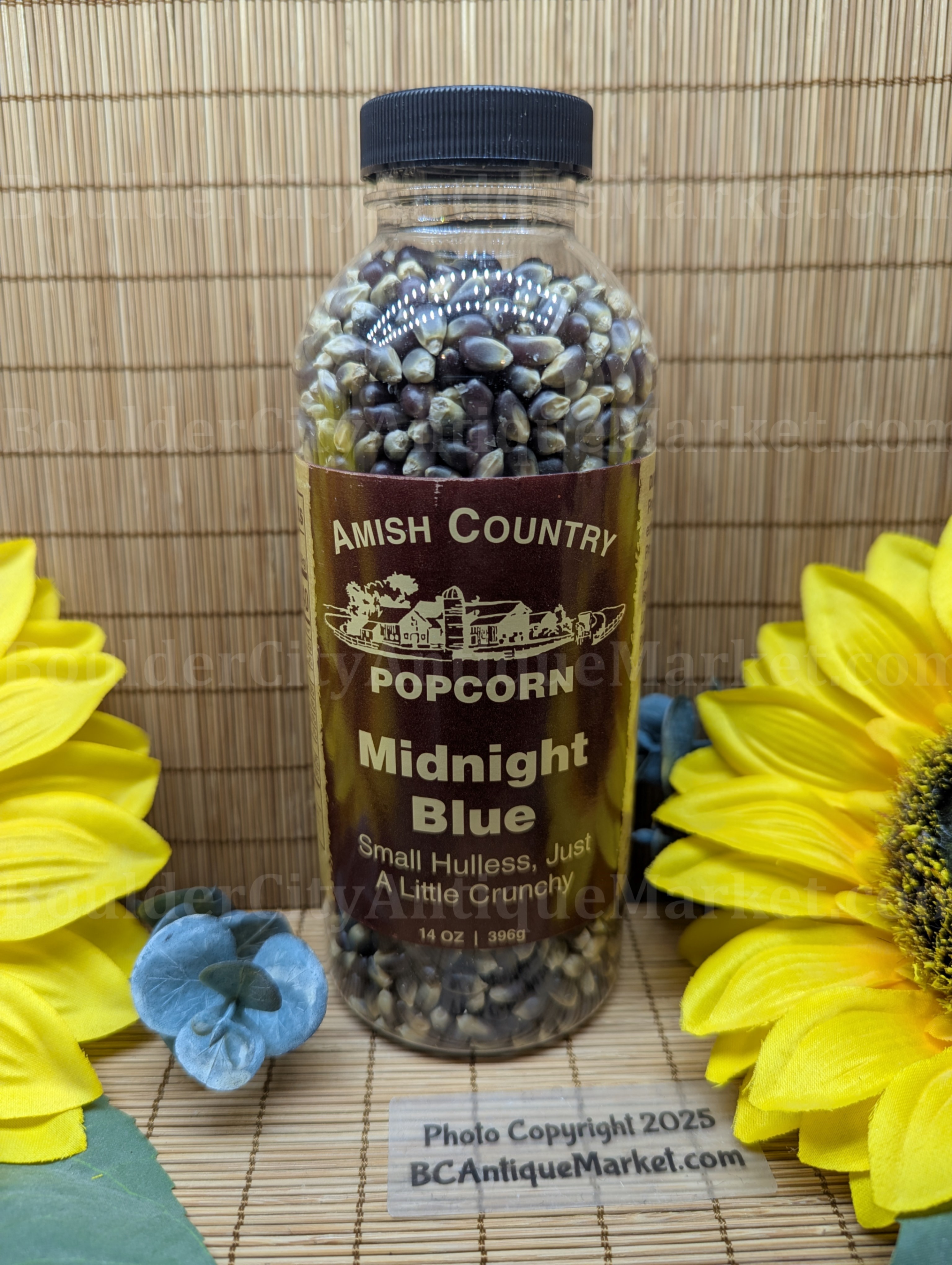 Amish County Midnight Blue Popcorn 14-ounce bottle