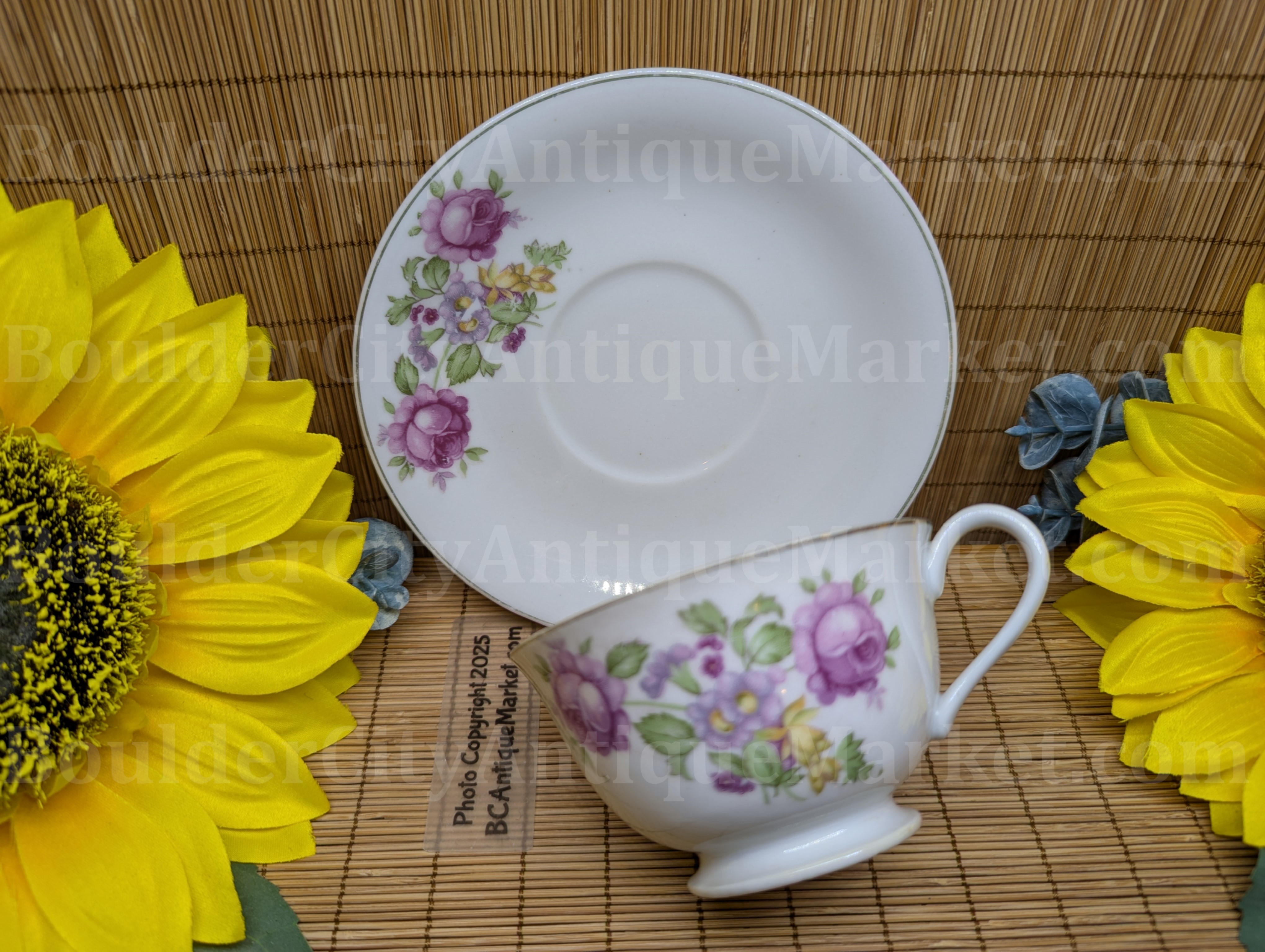 Nasco Roses Occupied Japan Teacup and Saucer
