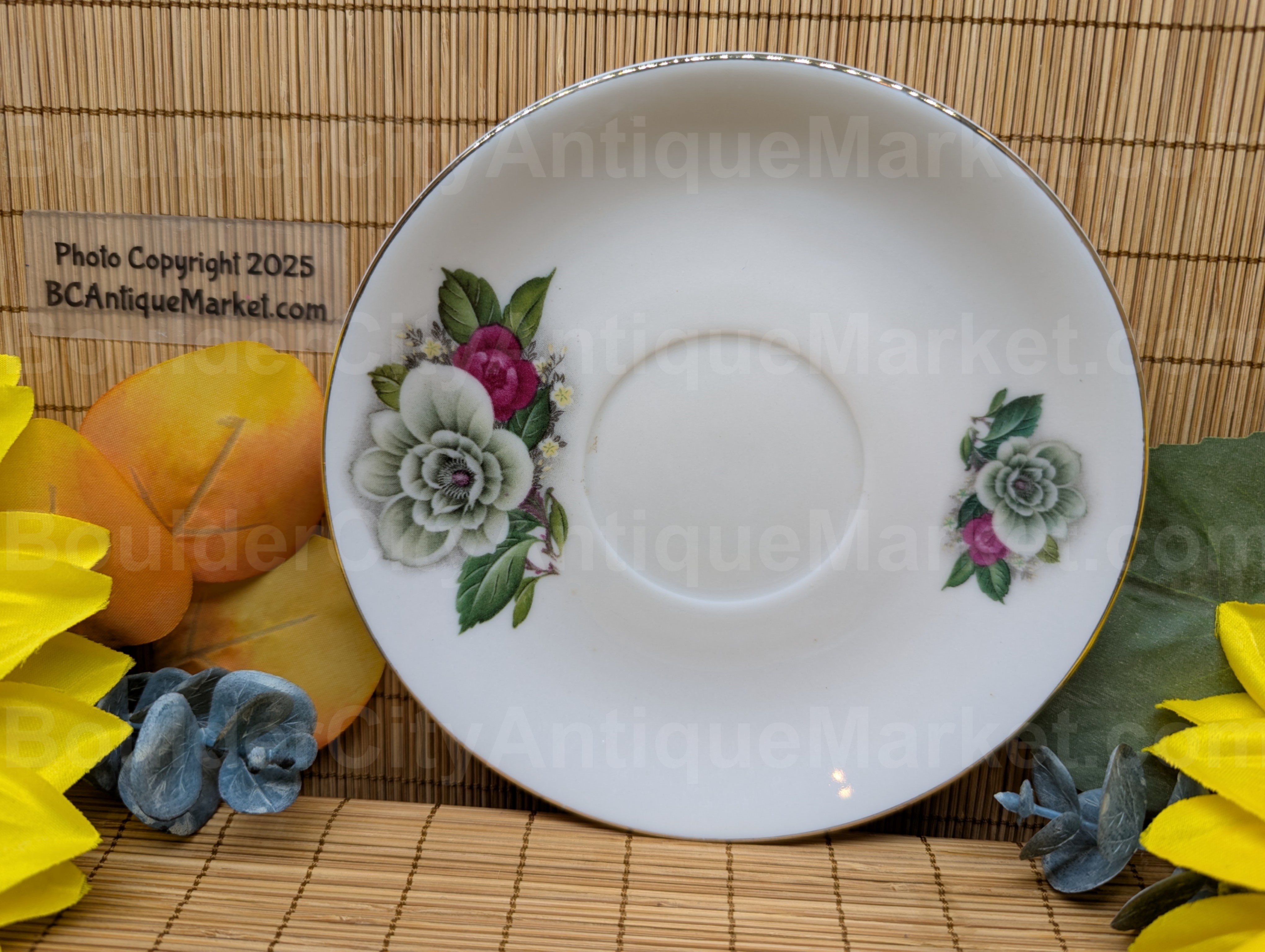 Christmas Rose Teacup and Saucer - Image 4