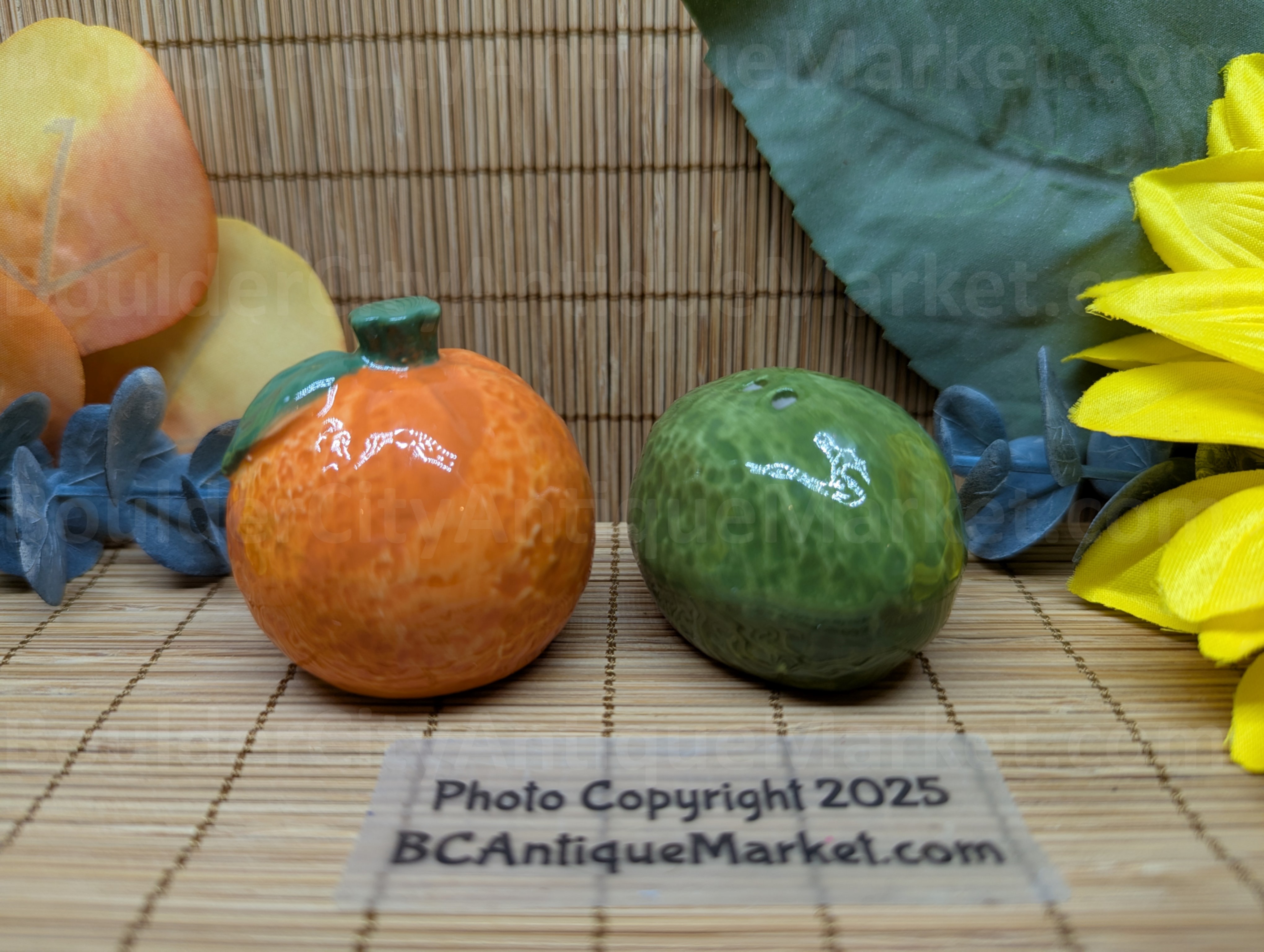 Orange and Lime Small Salt and Pepper Set