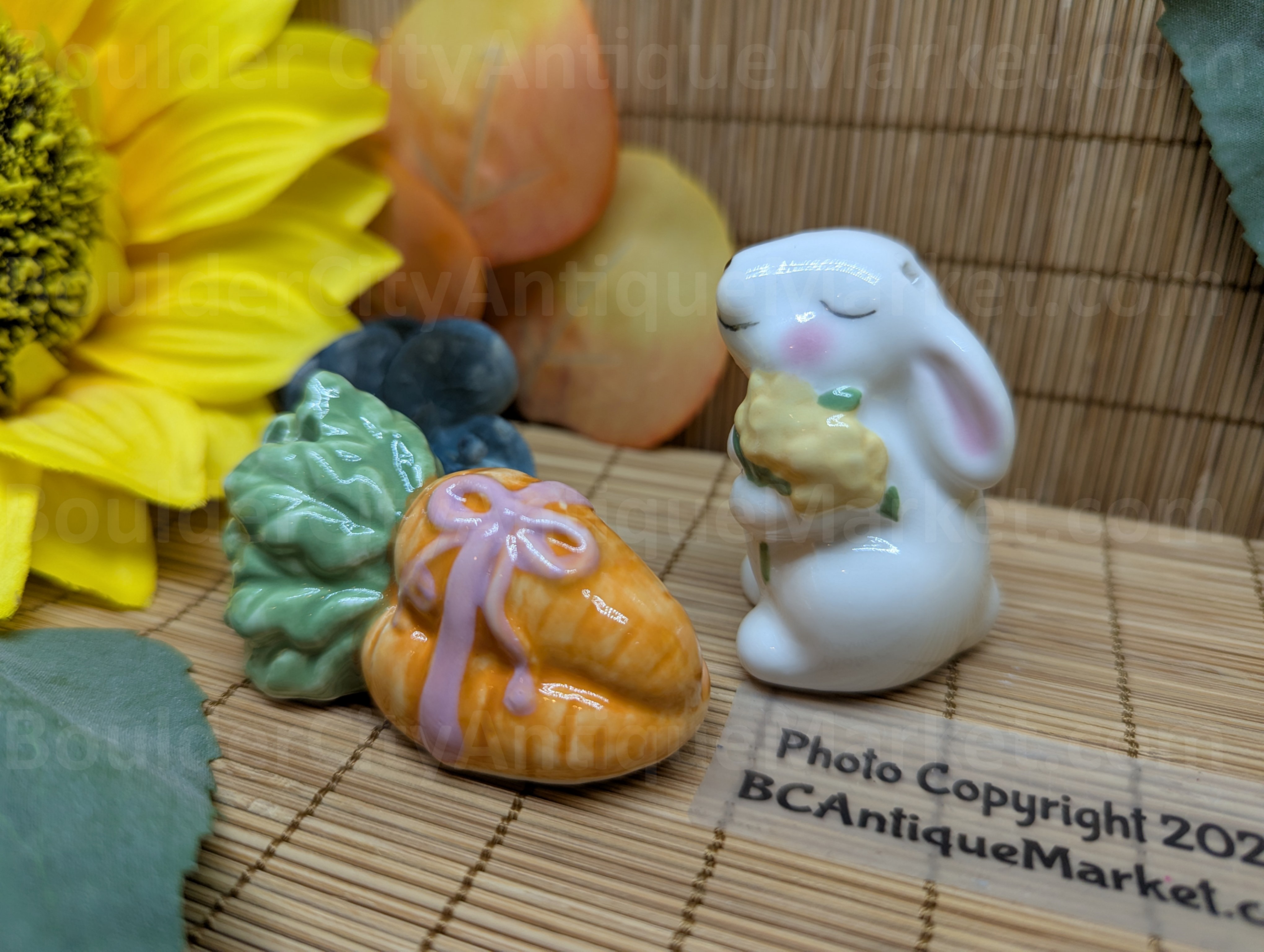 Rabbit and Carrots Small Salt and Pepper Set