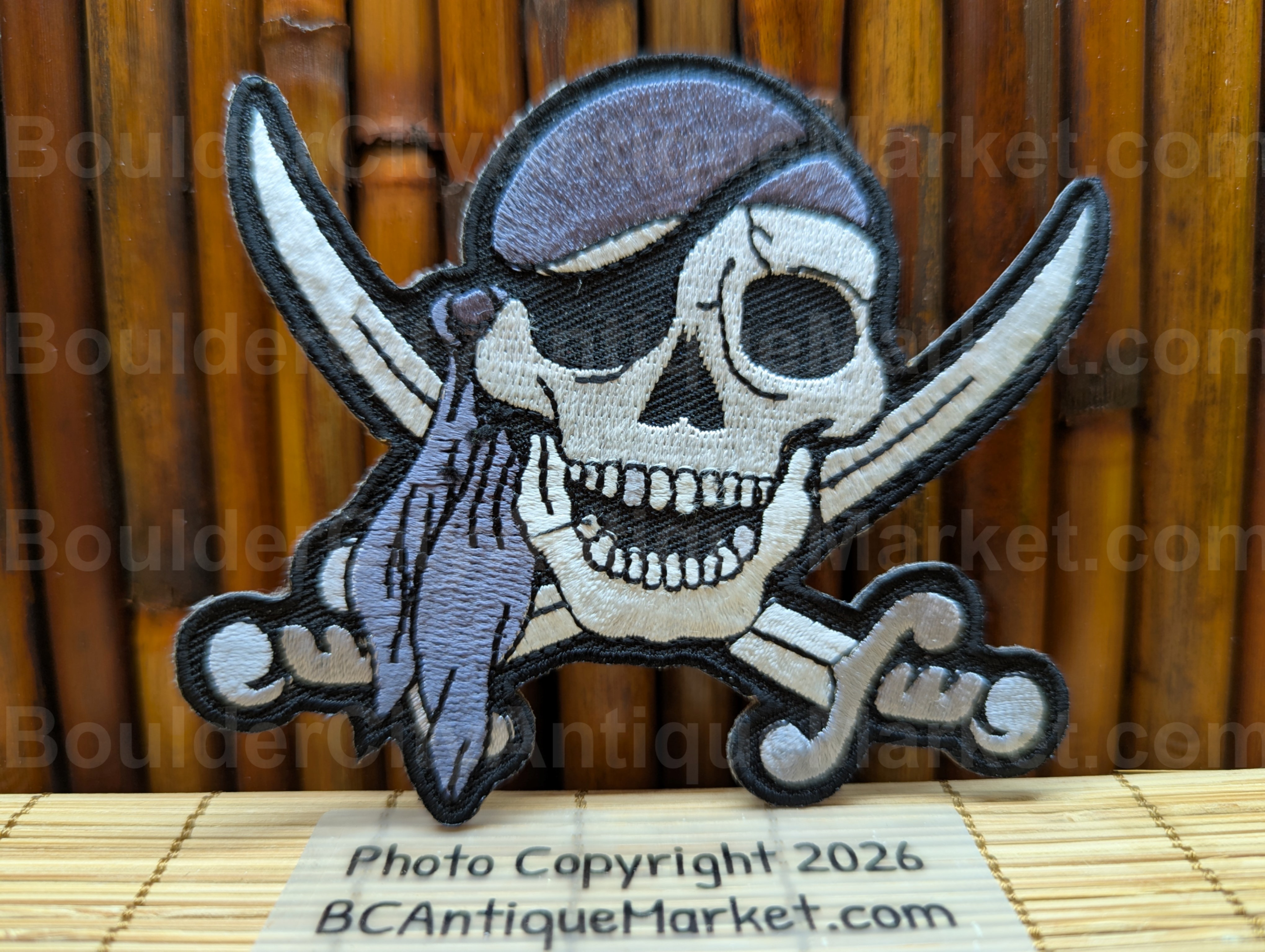 Grey Pirate's Patch Iron On