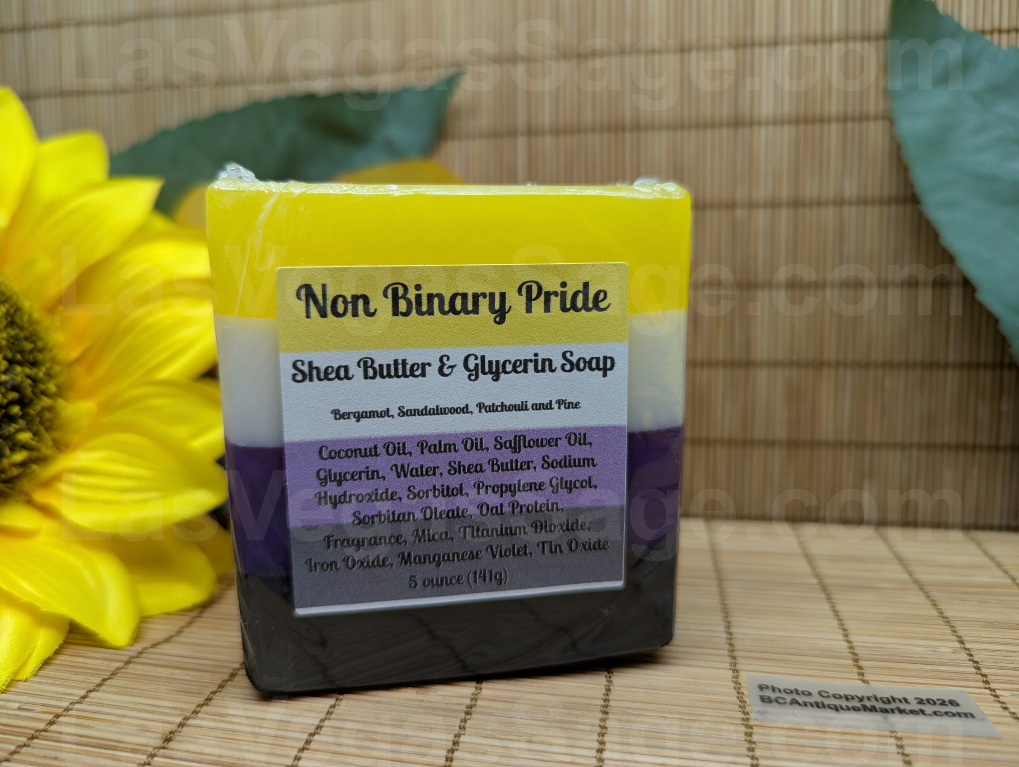Non-Binary Pride Shea Butter and Glycerin Soap