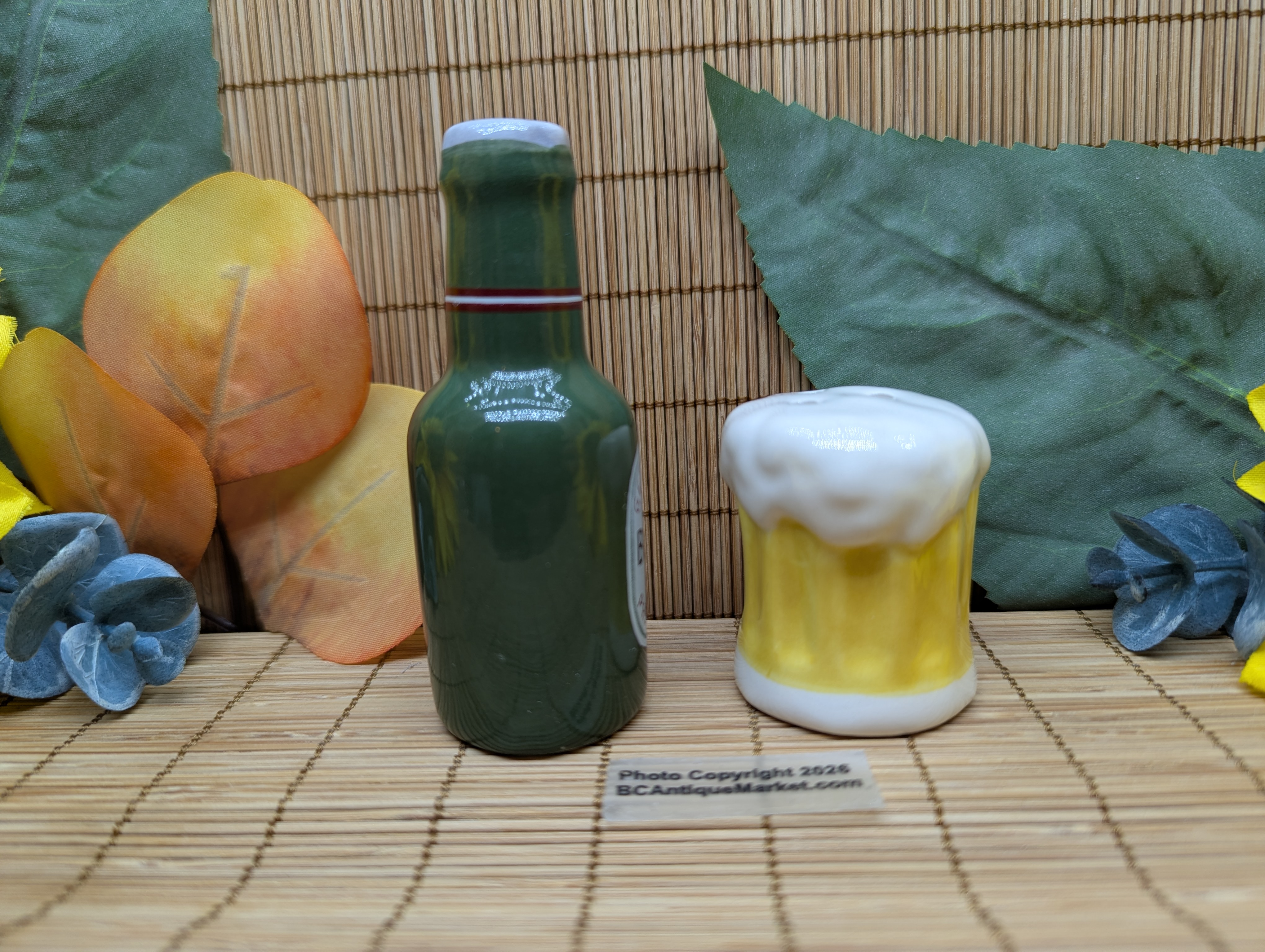Beer Bottle and Mug Small Salt and Pepper Set - Image 3
