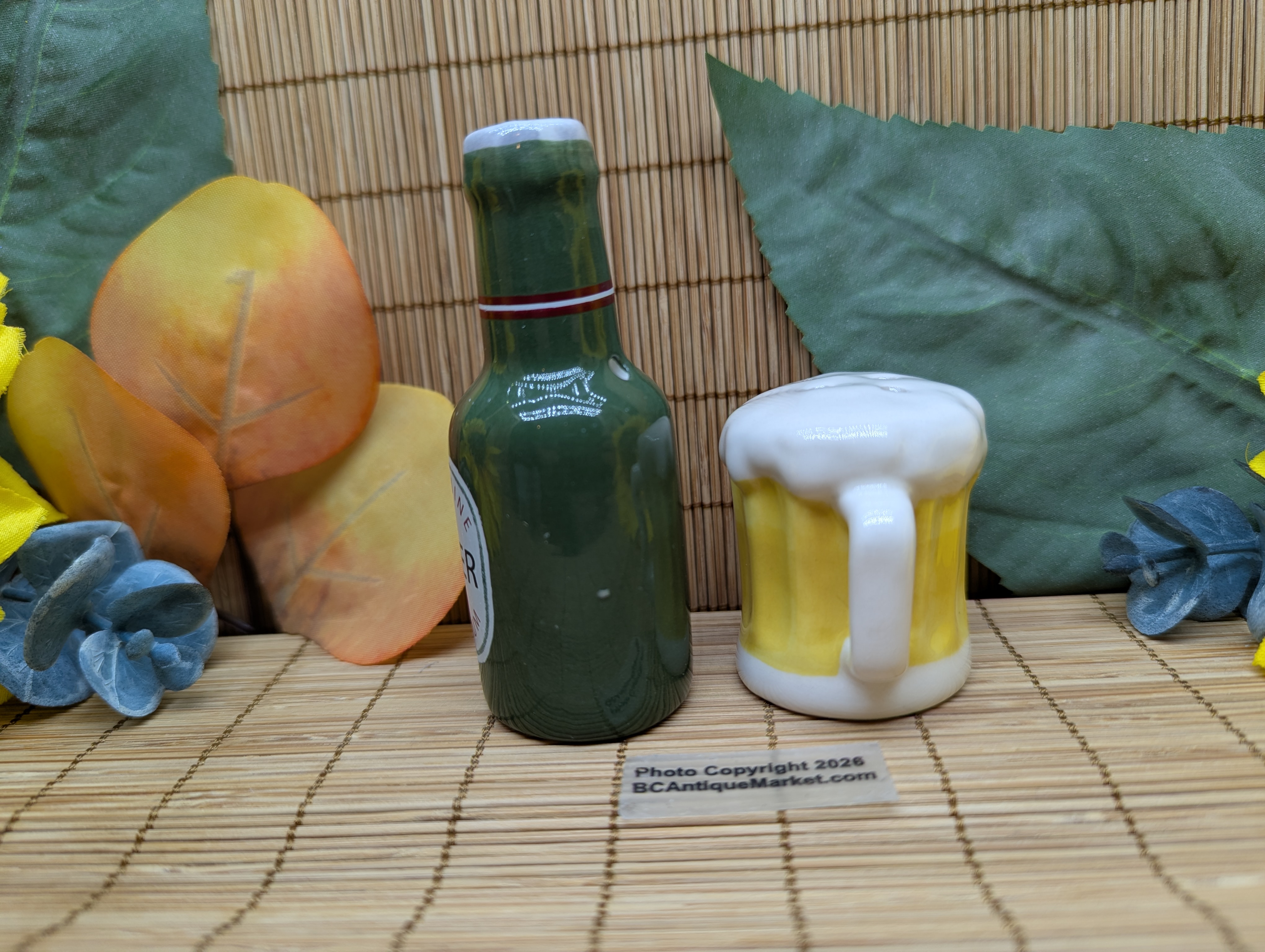 Beer Bottle and Mug Small Salt and Pepper Set - Image 5