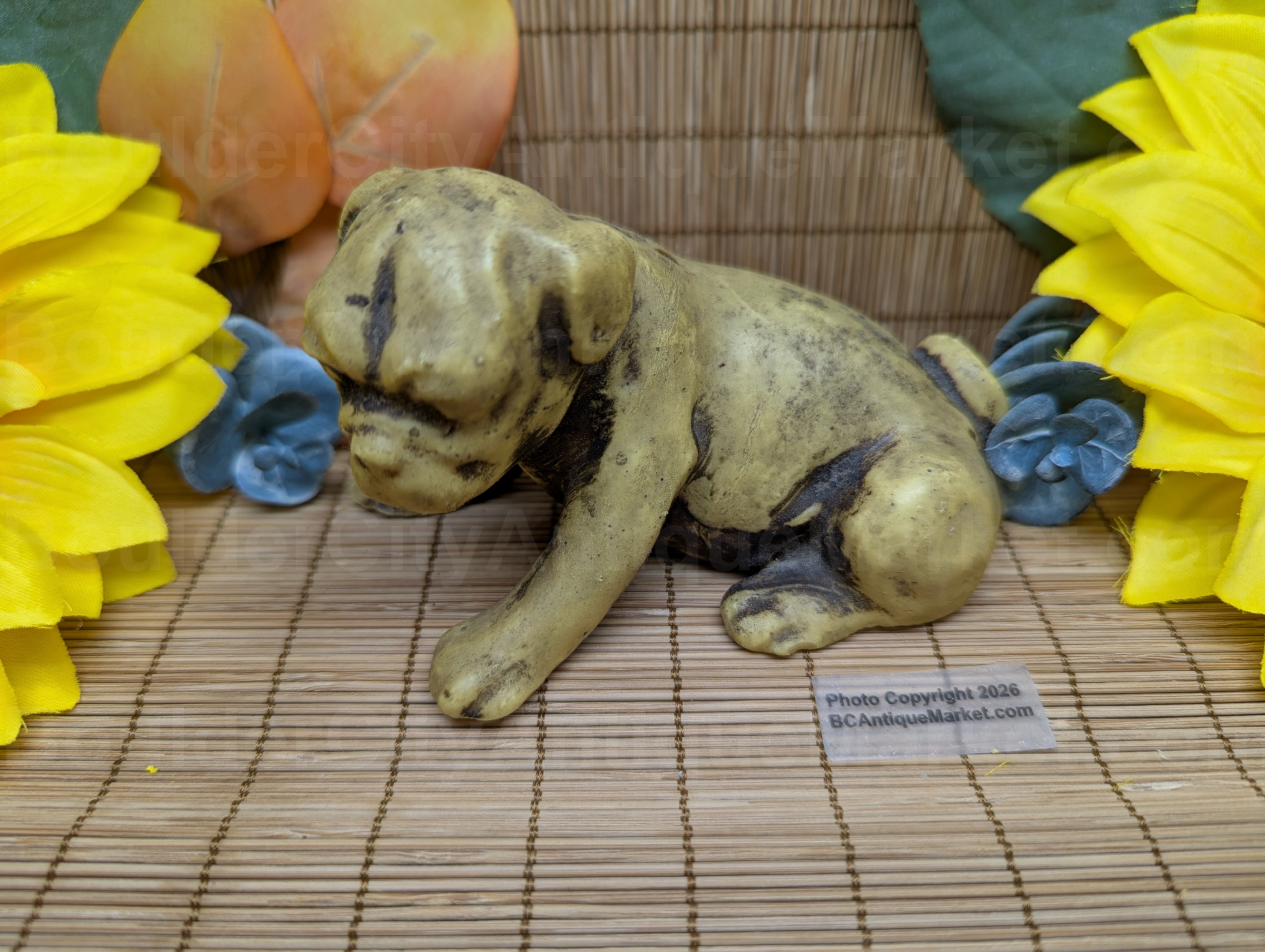 Vintage Yellow Pug Or Bulldog