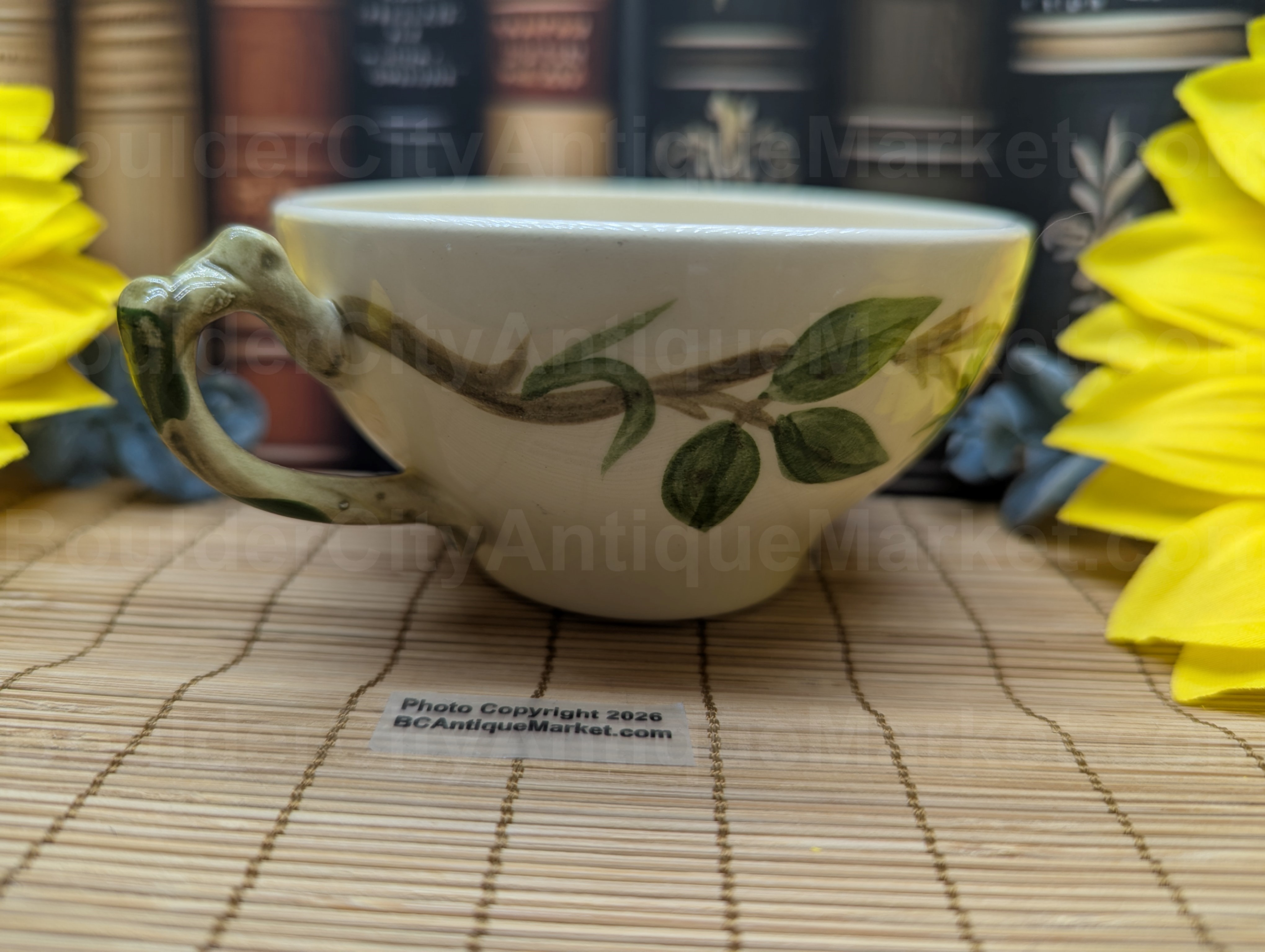 Desert Rose Cup, Brown Green Handle 1979-1984