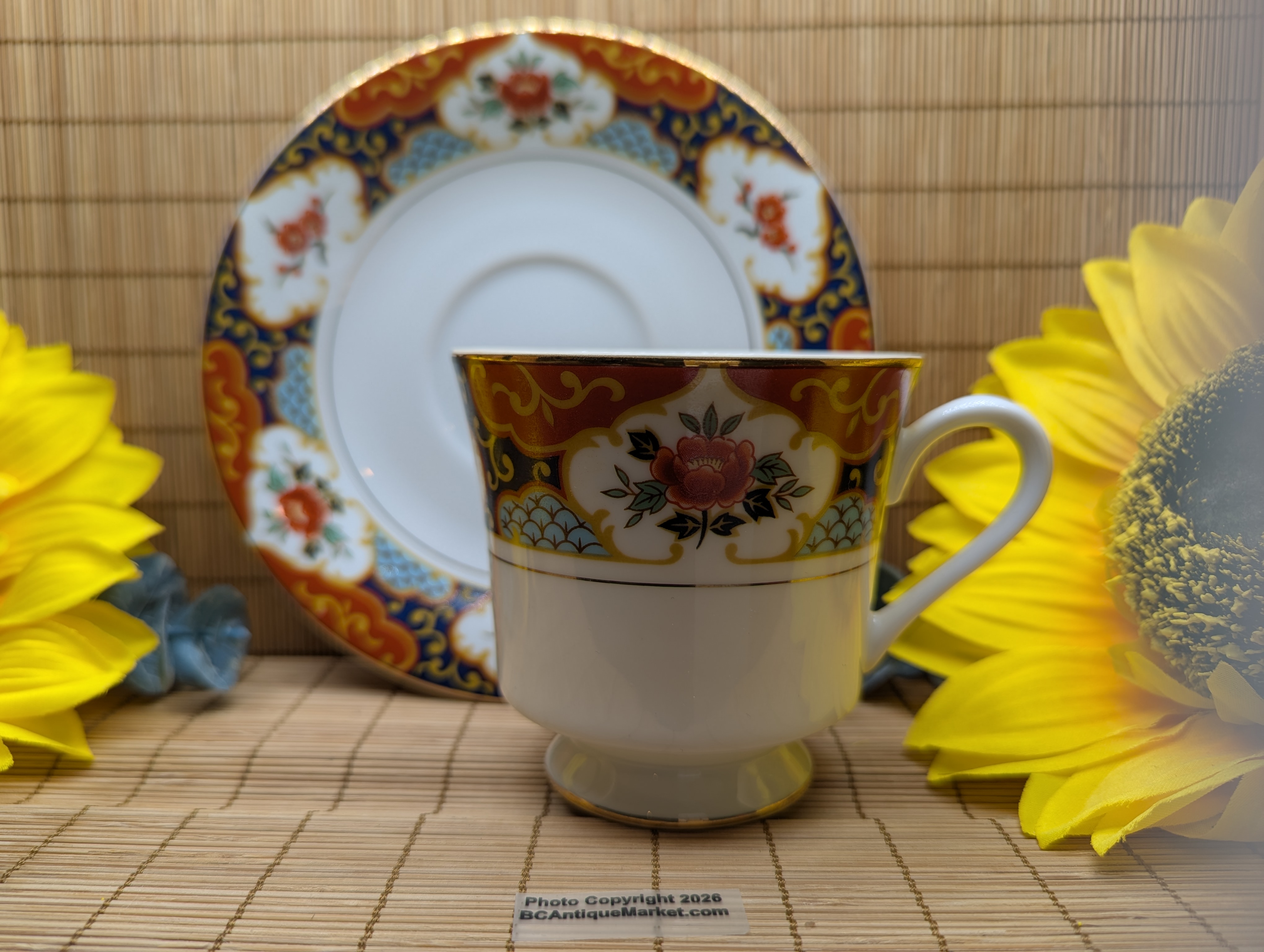 Montgomery Ward Kyoto Teacup and Saucer