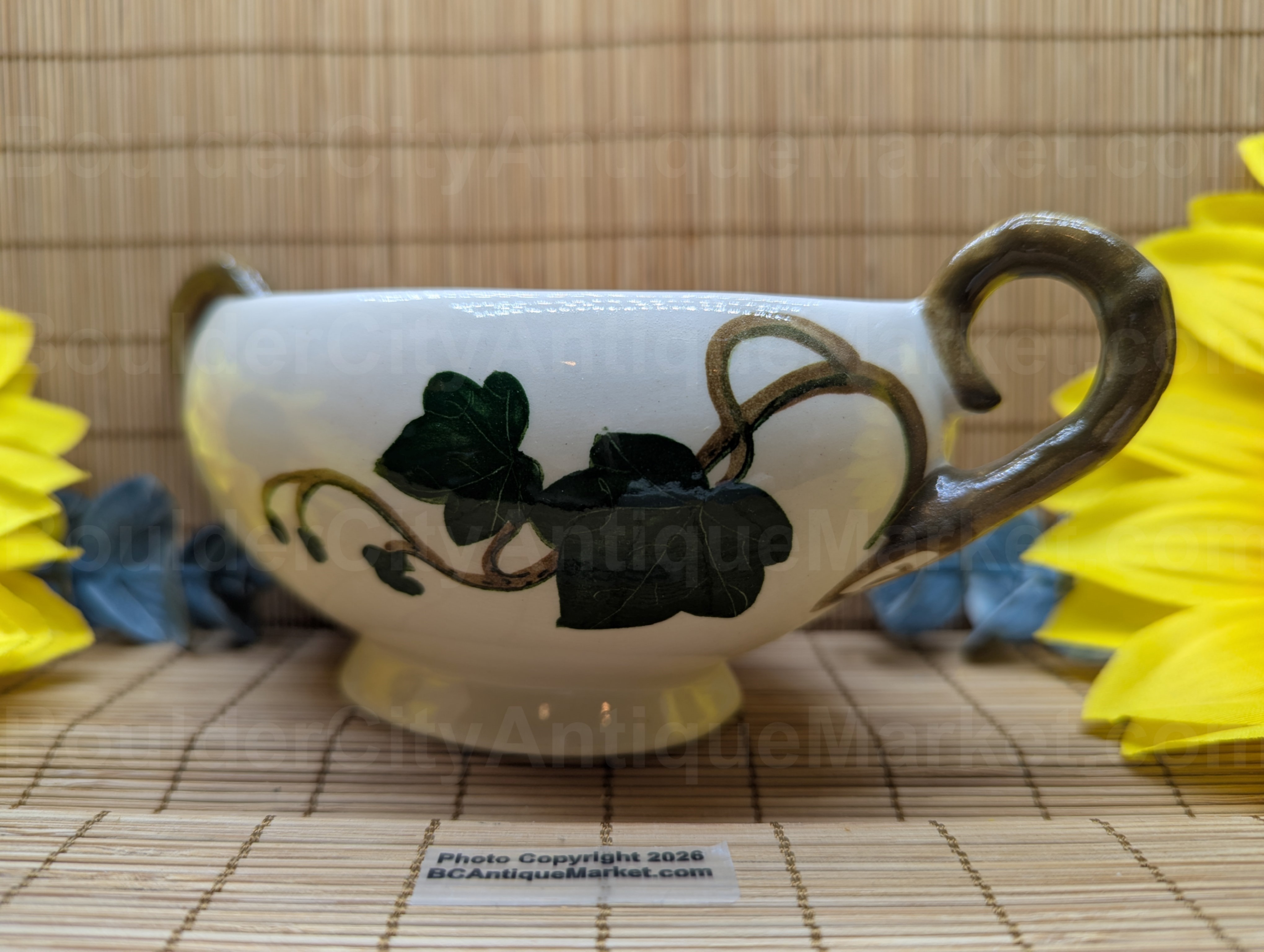 Metlox California Ivy Sugar Bowl, No Lid