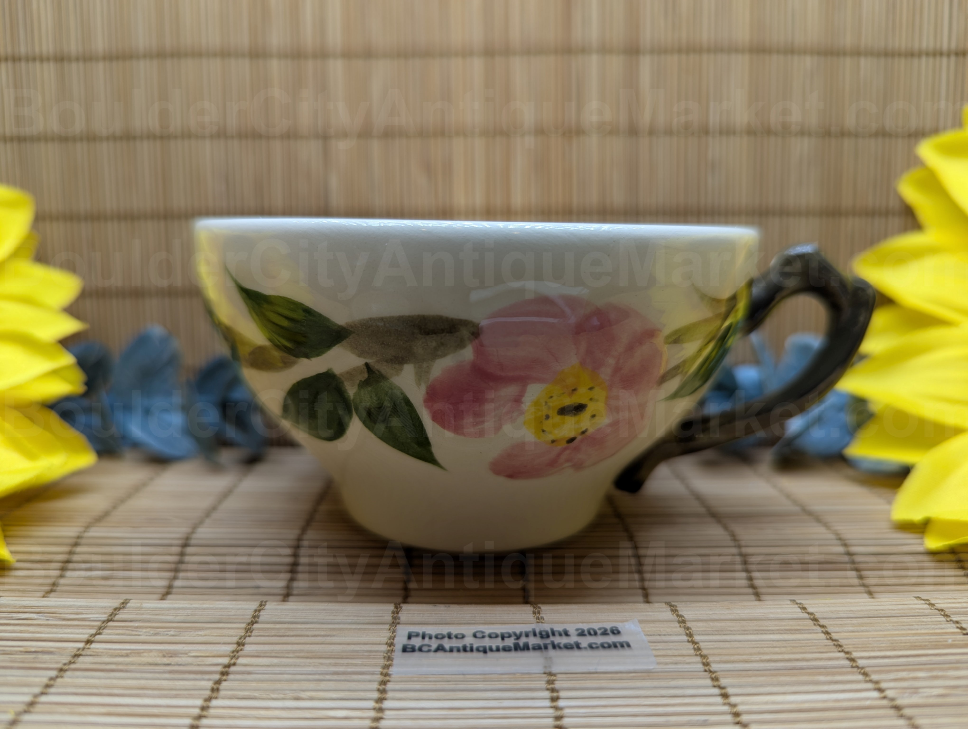 Desert Rose Cup, Brown Green Handle 1979-1984