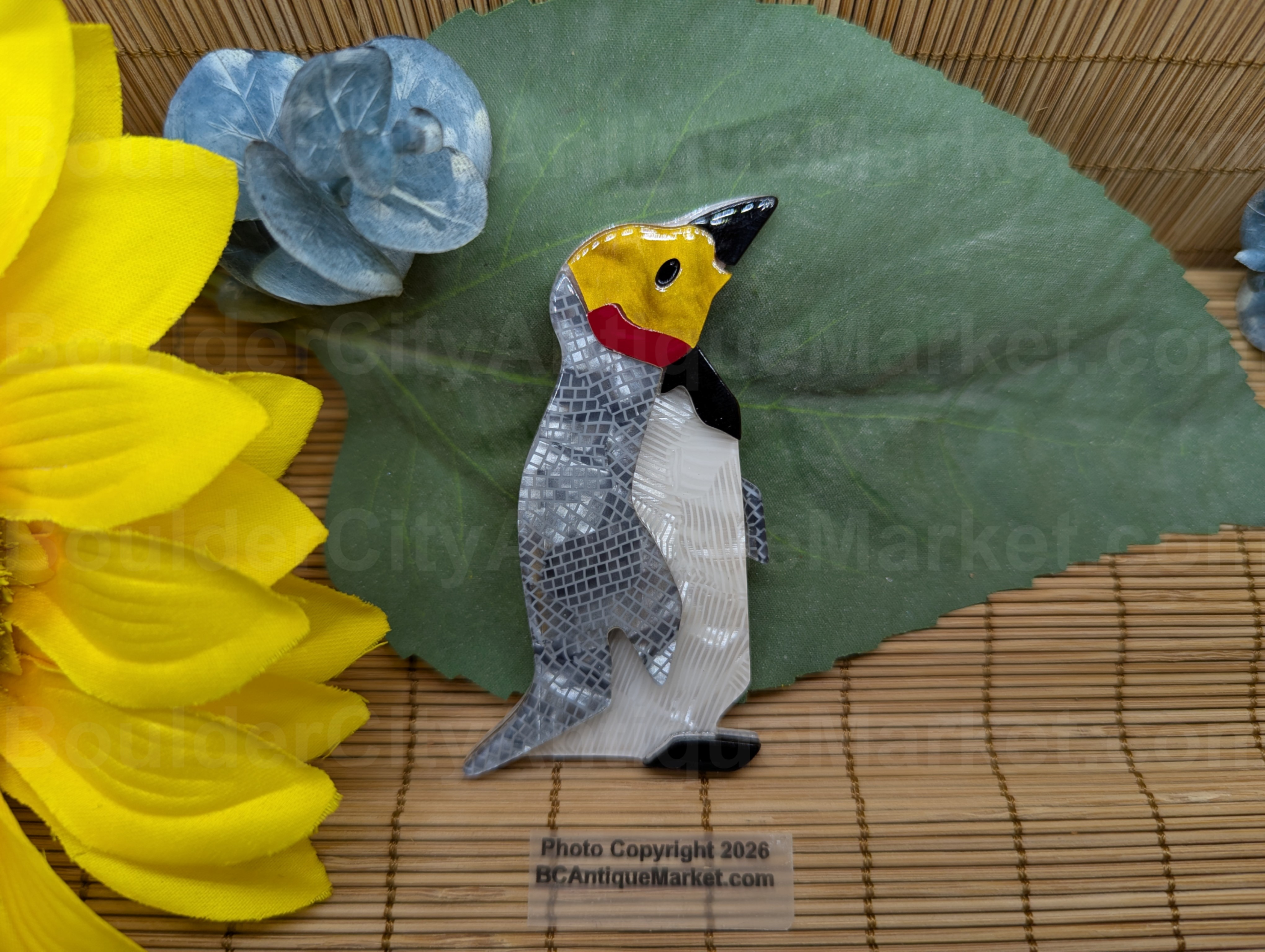 Penguin Acrylic Brooch