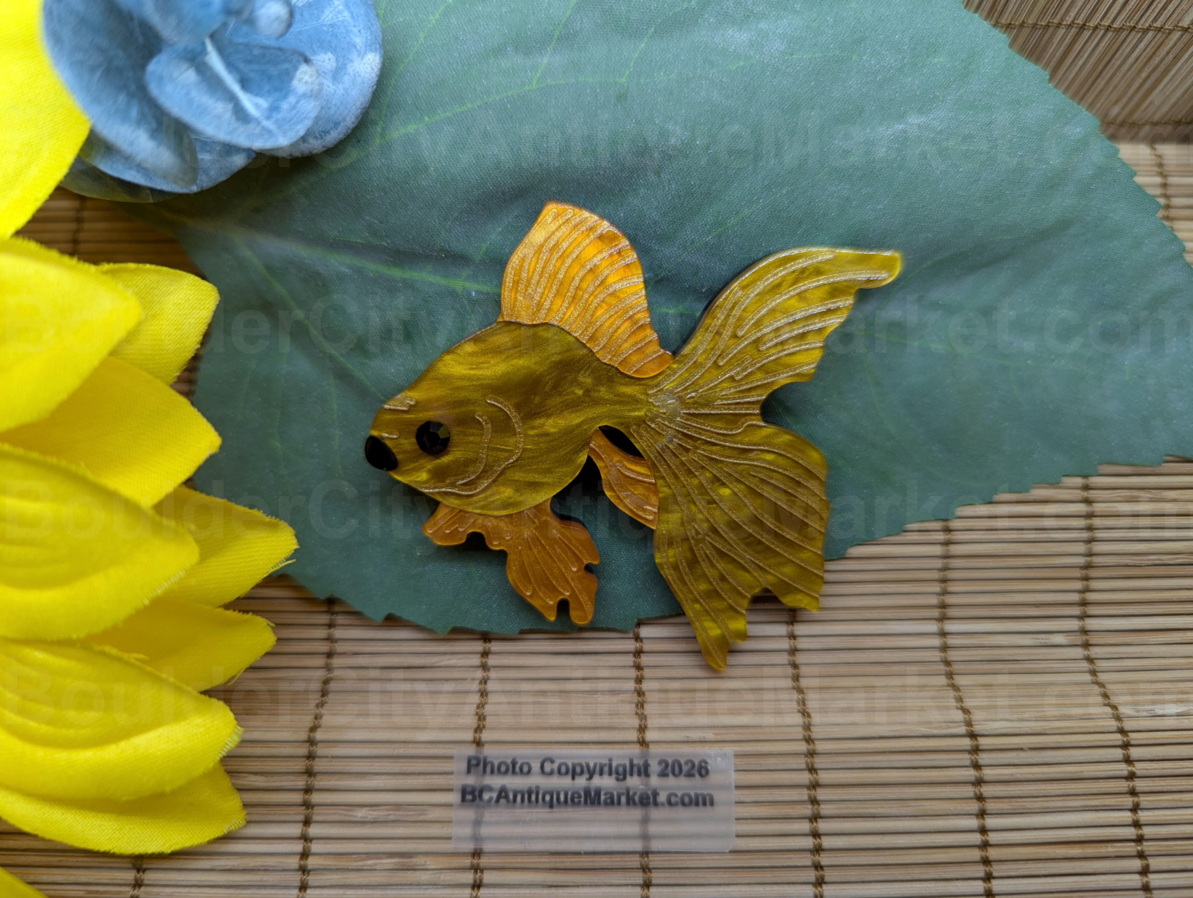 Fancy Goldfish Acrylic Brooch