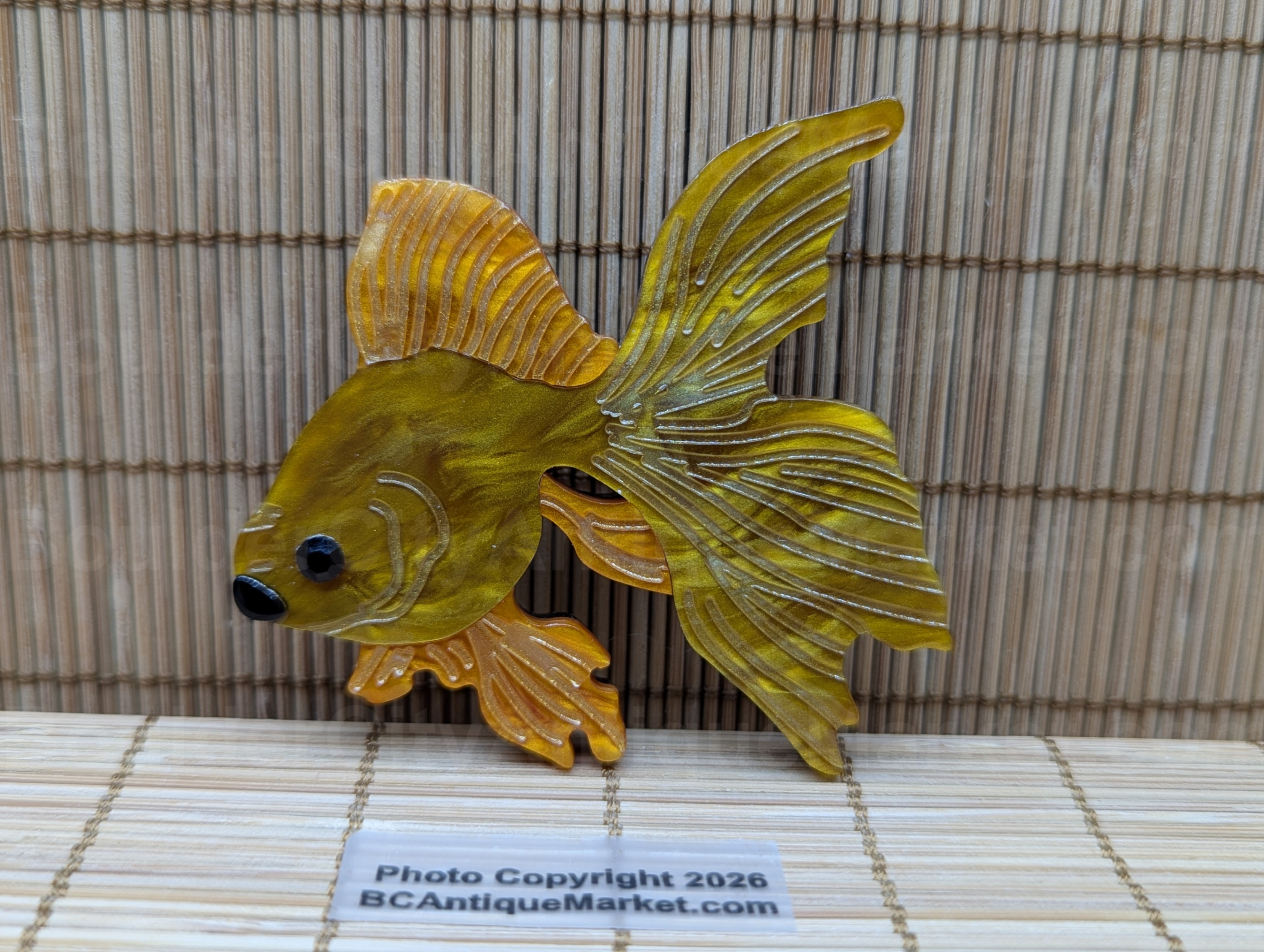 Fancy Goldfish Acrylic Brooch