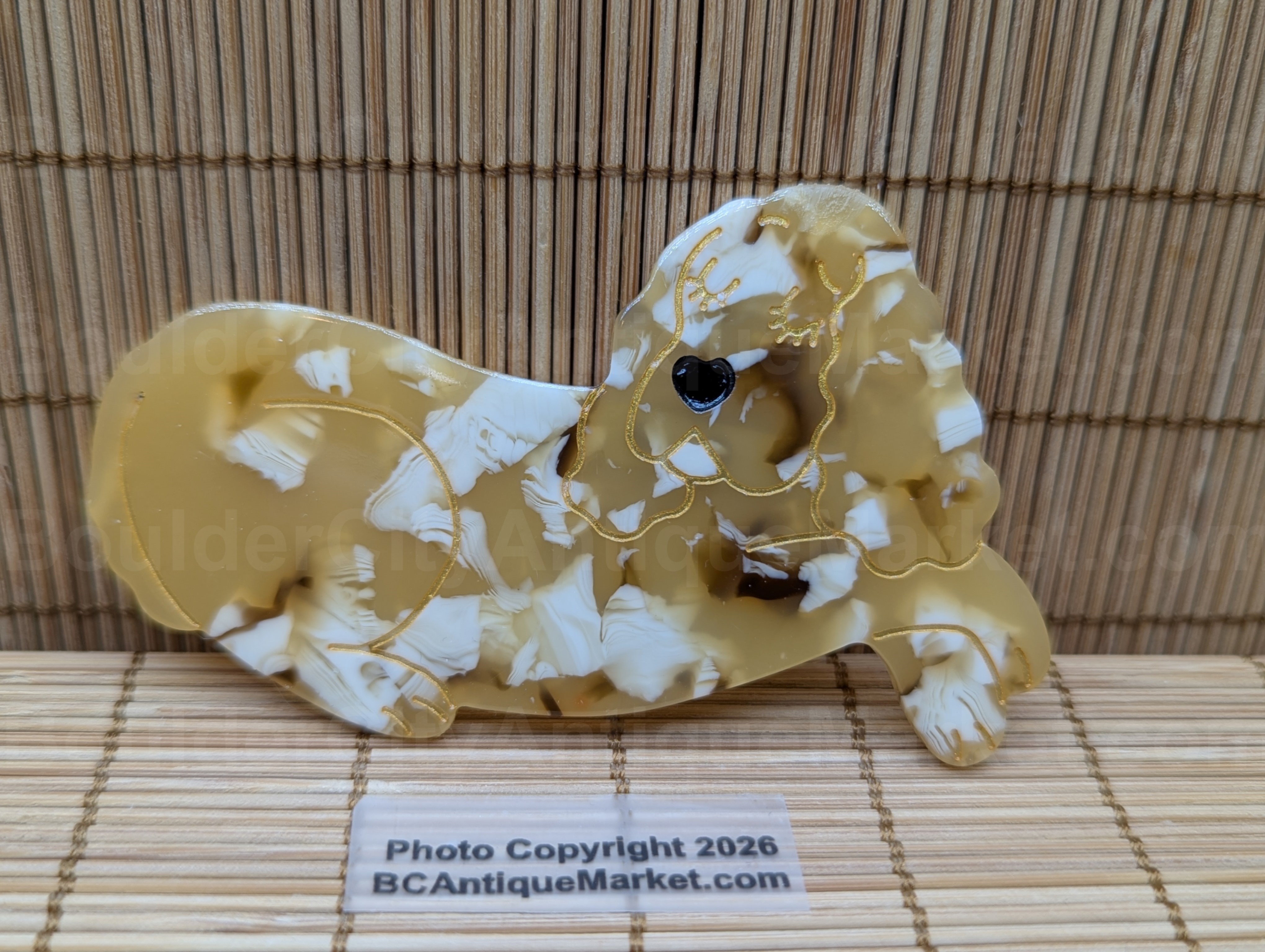 Light Blue Aqua Princess Acrylic Brooch