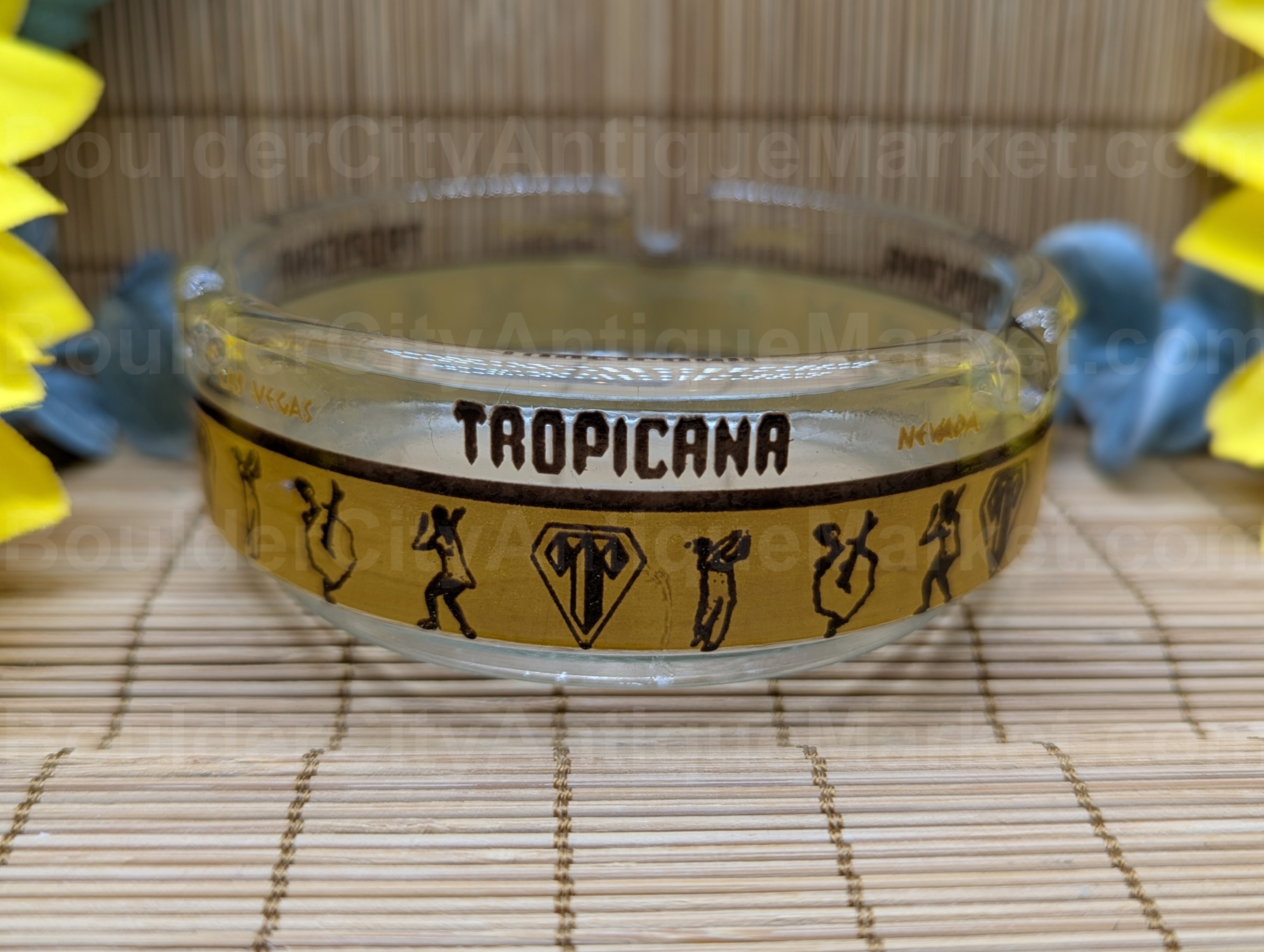 Tropicana Hotel and Casino Tan Band Ashtray
