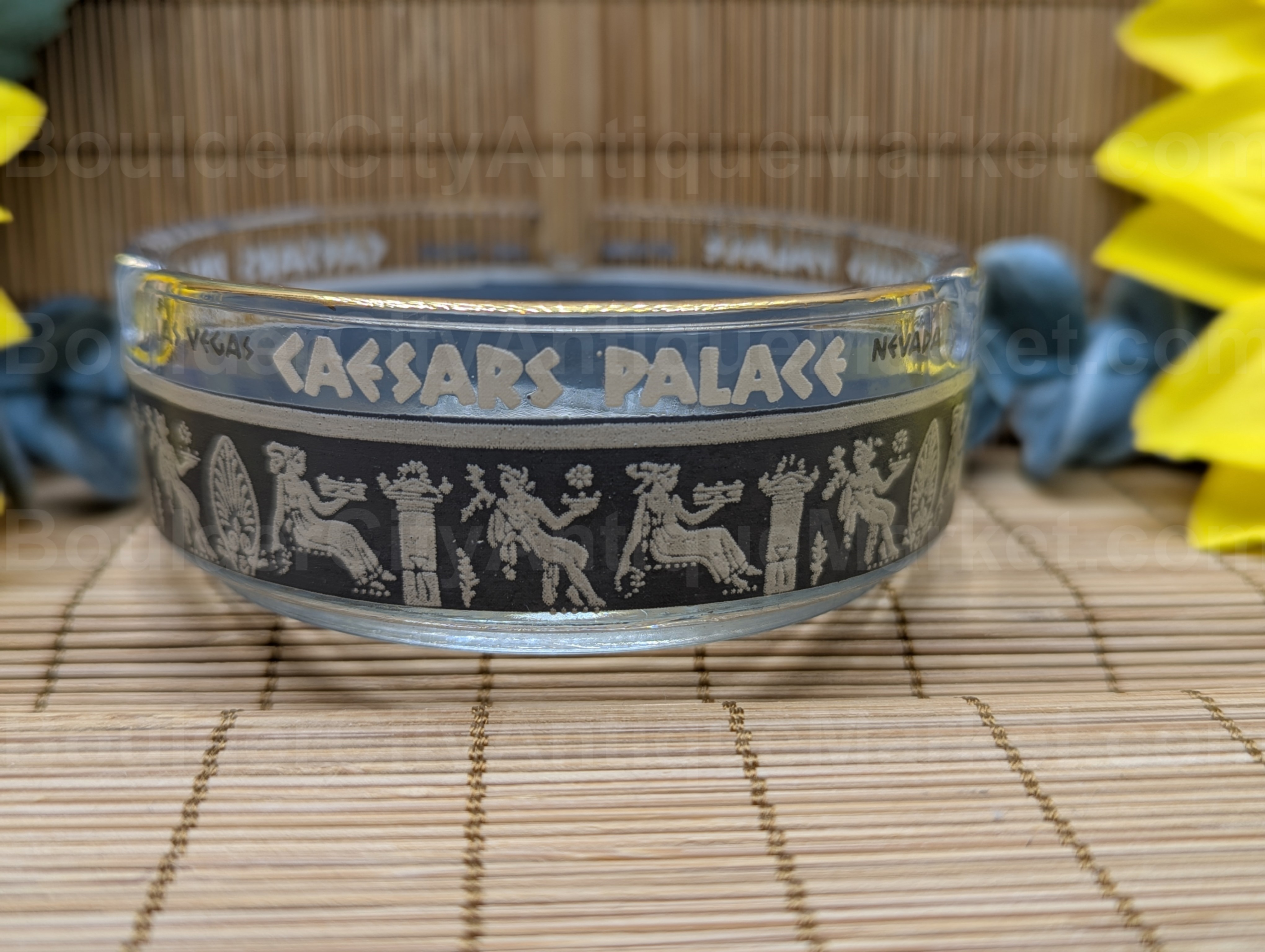 Caesars Palace Blue Band Ashtray 1960-1970s